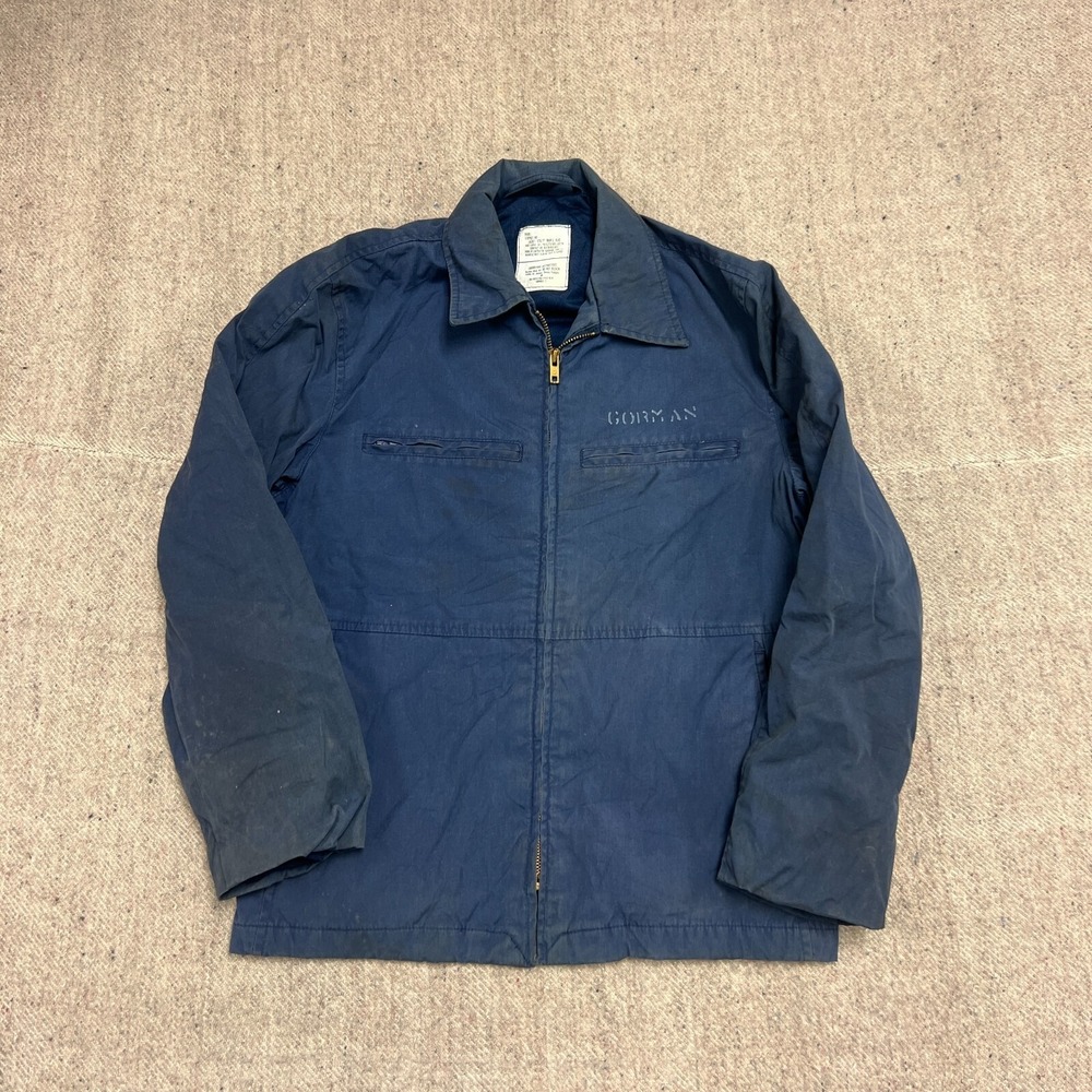 Vintage US Navy Deck Jacket Mens XS‎ Blue 1980s Utility